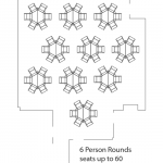 6 person rounds layout